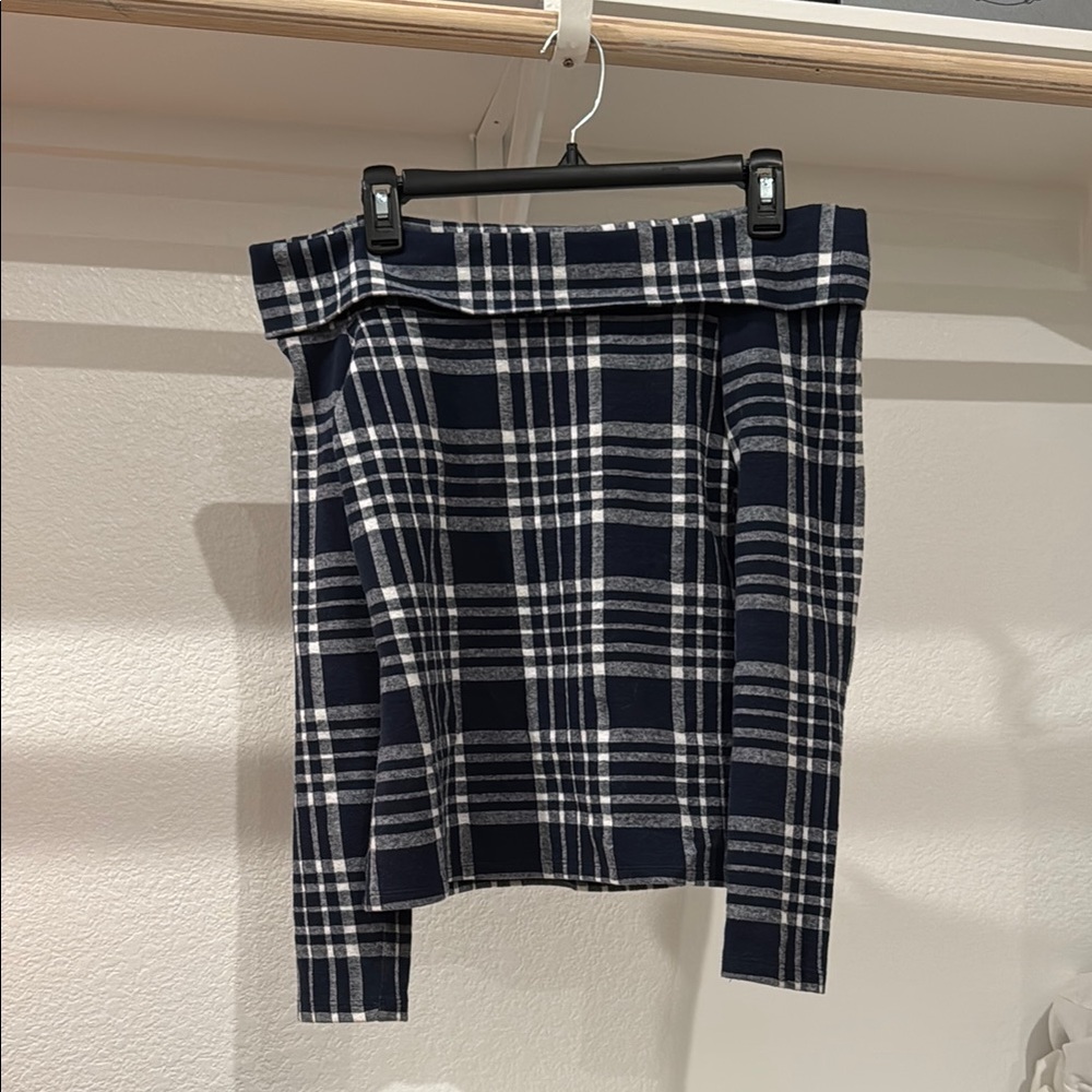 Banana Republic Black and White Asymmetrical Pencil Mini Skirt